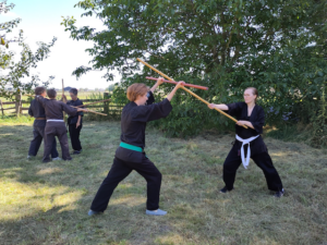 karate training arnis bo sibat